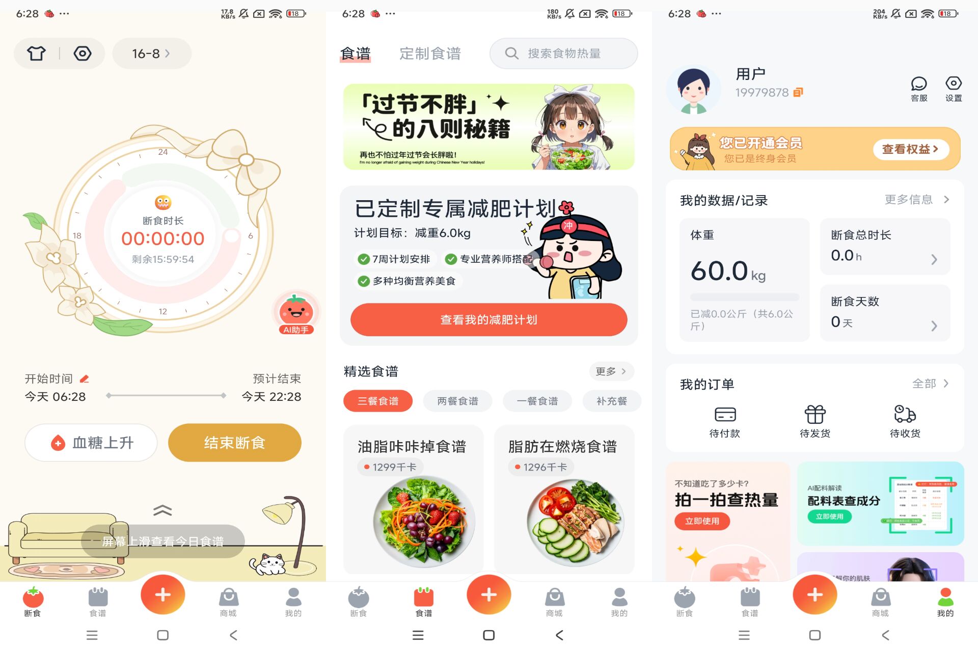 安卓番茄轻断食（手机登录解锁VIP功能